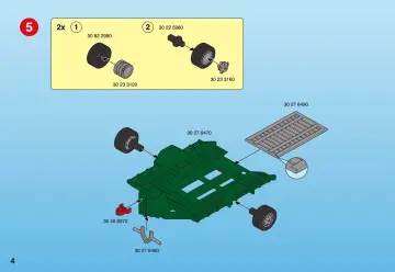 Notices de montage Playmobil 4175-A - Véhicule amphibie avec Deinonychus (4)
