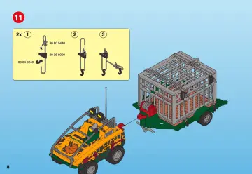 Bauanleitungen Playmobil 4175-A - Amphibienfahrzeug mit Deinonychus (8)