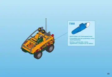 Bauanleitungen Playmobil 4175-A - Amphibienfahrzeug mit Deinonychus (11)