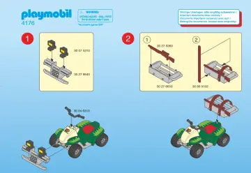 Notices de montage Playmobil 4176-A - Quad d'expédition (1)