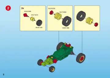 Notices de montage Playmobil 4183-A - Pilote avec voiture transformable verte (2)