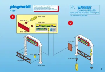 Notices de montage Playmobil 4185-A - Cavaliers et carrière (1)