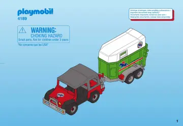 Notices de montage Playmobil 4189-A - Cavalier avec 4x4 (1)