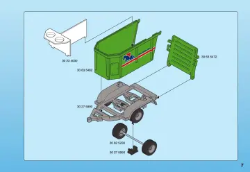 Bauanleitungen Playmobil 4189-A - Geländewagen mit Pferdeanhänger (7)