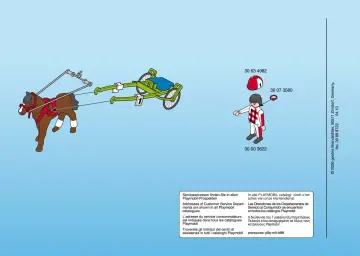 Bauanleitungen Playmobil 4192-A - Trabrennpferd mit Sulky (2)