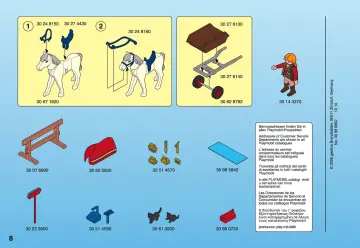 Notices de montage Playmobil 4193-A - Box de lavage pour chevaux (8)