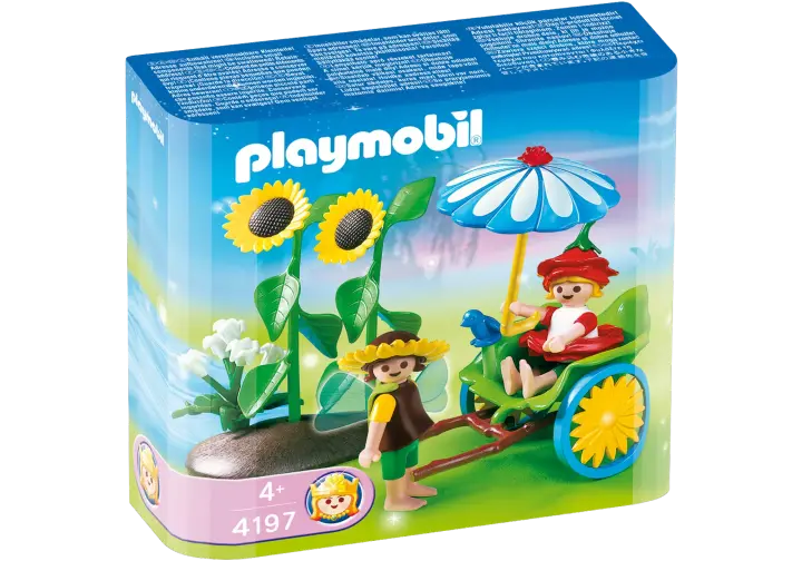 Playmobil 4197-A - Blüten-Rikscha mit Blumenfeen - BOX