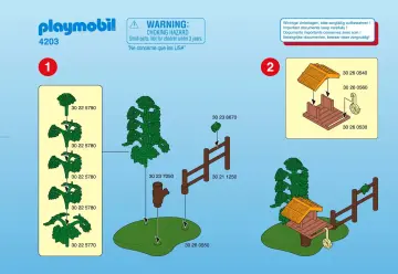 Bauanleitungen Playmobil 4203-A - Vogelfütterung (1)