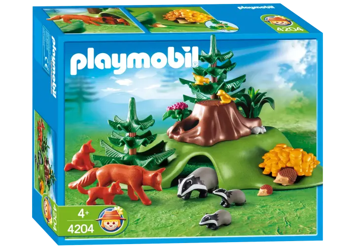 Playmobil 4204-A - Dachs- und Fuchsbau - BOX