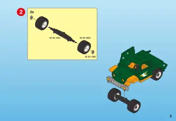 Notices de montage Playmobil 4206-A - Forestier / 4x4 / remorque (3)