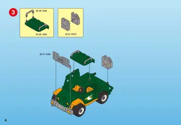 Notices de montage Playmobil 4206-A - Forestier / 4x4 / remorque (4)