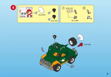 Notices de montage Playmobil 4206-A - Forestier / 4x4 / remorque (5)