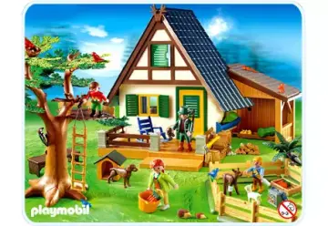 Playmobil Country 4209 pas cher, Bûcheron / troncs d'arbres / tracteur