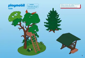 Bauanleitungen Playmobil 4208-A - Hochsitz mit Wildfütterung (1)