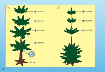 Bauanleitungen Playmobil 4208-A - Hochsitz mit Wildfütterung (6)