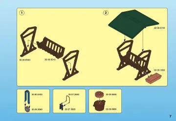 Bauanleitungen Playmobil 4208-A - Hochsitz mit Wildfütterung (7)