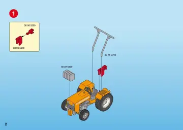 Bauanleitungen Playmobil 4209-A - Traktor mit Langholztransport (2)