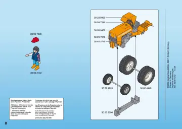 Notices de montage Playmobil 4209-A - Bûcheron / troncs d'arbres / tracteur (8)