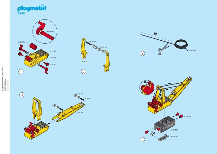 Notices de montage Playmobil 4210-A - Grue sur portique (1)