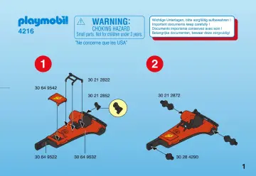 Notices de montage Playmobil 4216-A - Char à voile (1)