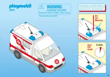 Bauanleitungen Playmobil 4221-A - Rettungstransporter (1)