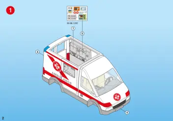 Bauanleitungen Playmobil 4221-A - Rettungstransporter (2)