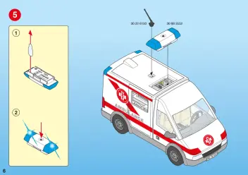 Bauanleitungen Playmobil 4221-A - Rettungstransporter (6)