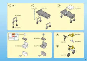 Notices de montage Playmobil 4221-A - Ambulanciers / blessé / véhicule (7)