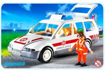 Playmobil 4223-A - Ambulancier / voiture d'urgence