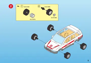 Bauanleitungen Playmobil 4223-A - Notarzt-PKW (3)
