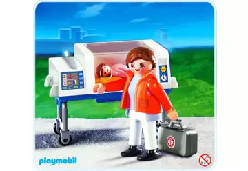 Playmobil 4225-A - Baby-Notärztin mit Inkubator