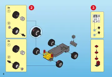 Notices de montage Playmobil 4228-A - Pick-up et quad de course rouge (2)
