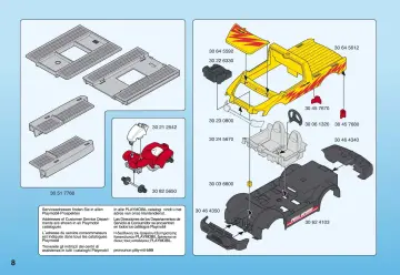 Notices de montage Playmobil 4228-A - Pick-up et quad de course rouge (8)