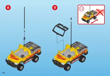 Bauanleitungen Playmobil 4228-A - Pick-Up mit Racing Quad (11)