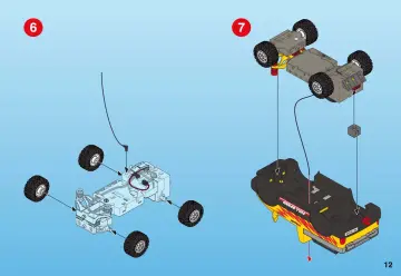 Notices de montage Playmobil 4228-A - Pick-up et quad de course rouge (12)
