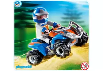 Playmobil 4229-A - Quad de course bleu