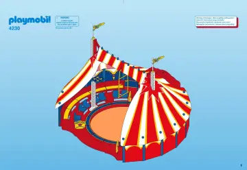 Notices de montage Playmobil 4230-A - Grand chapiteau de cirque (1)