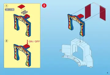 Bauanleitungen Playmobil 4230-A - Großes Zirkuszelt mit LED-Portal (4)