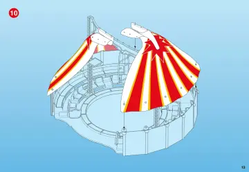 Notices de montage Playmobil 4230-A - Grand chapiteau de cirque (12)