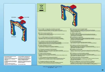 Notices de montage Playmobil 4230-A - Grand chapiteau de cirque (20)