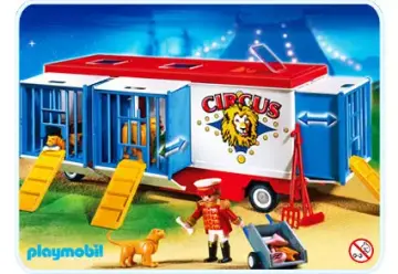 Playmobil 4232-A - Monsieur Loyal avec remorque aux fauves