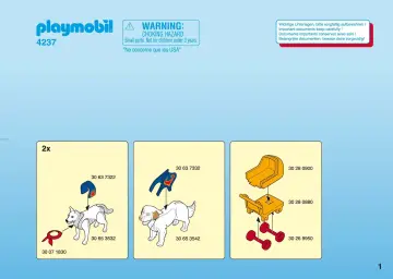 Bauanleitungen Playmobil 4237-A - Hundedressur (1)