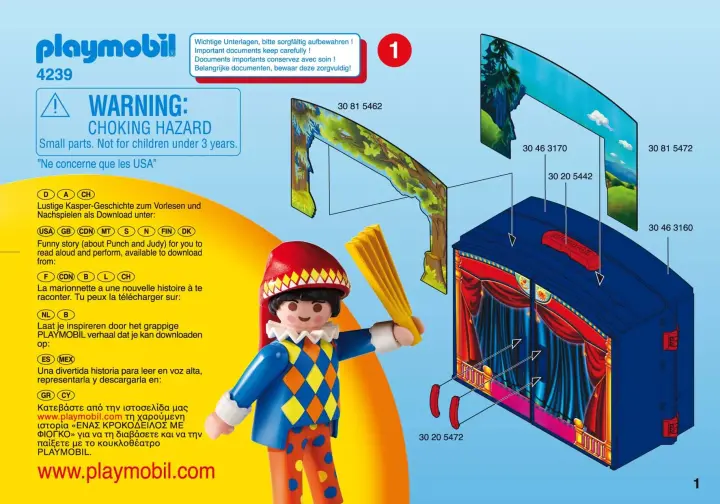 Bauanleitungen Playmobil 4239-A - Mein Kaspertheater zum Mitnehmen (1)