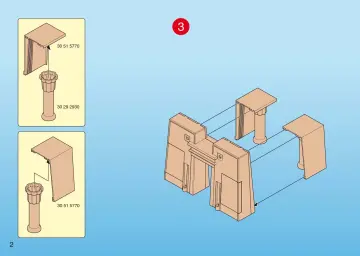 Notices de montage Playmobil 4243-A - Pharaon et pylône de temple (2)