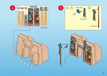 Bauanleitungen Playmobil 4243-A - Pharaonentempel (3)