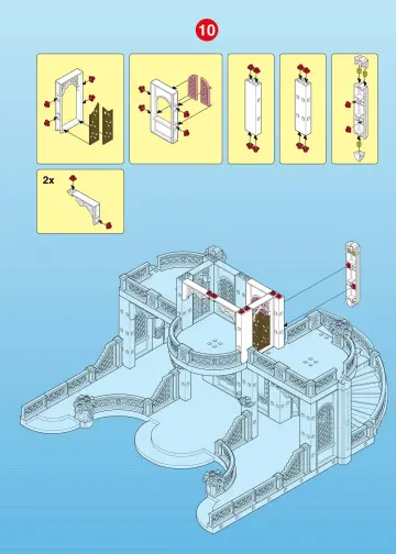 Notices de montage Playmobil 4250-A - Château de princesse (11)