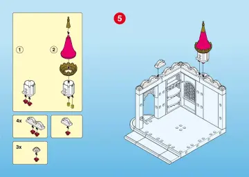 Bauanleitungen Playmobil 4251-A - Schlossküche (6)