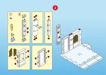 Notices de montage Playmobil 4255-A - Garde / brigand / chamber du trésor (3)