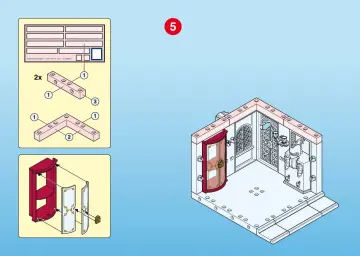 Notices de montage Playmobil 4255-A - Garde / brigand / chamber du trésor (6)
