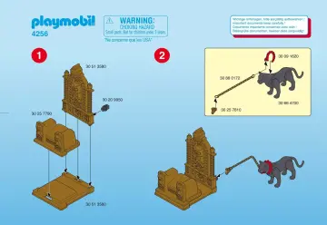 Bauanleitungen Playmobil 4256-A - König mit Thron (1)